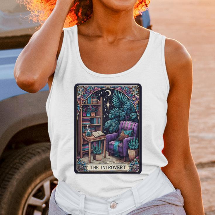 Color Graphic The Introvert Tarot Card Raglan Baseball Tee Unisex Tank Top Color Graphic The Introvert Tarot Card Raglan Baseball Tee Unisex Tank Top