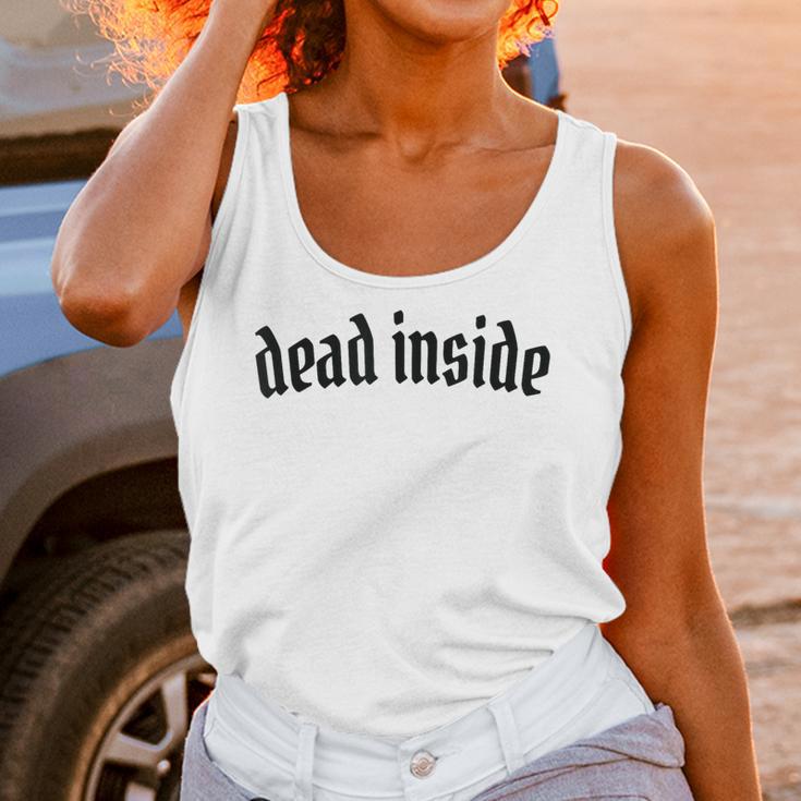 Dead Inside Saying Sarcasm Introvert Unisex Tank Top Dead Inside Saying Sarcasm Introvert Unisex Tank Top
