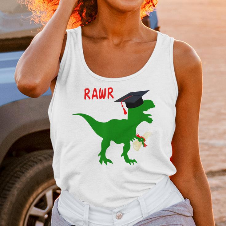 Dinosaur Rawr Diploma Graduate Graduation Unisex Tank Top