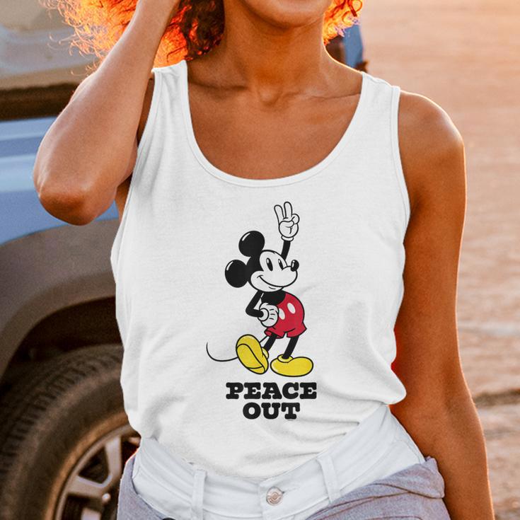 Disney Mickey Mouse Peace Out Totally Retro Graduation Unisex Tank Top