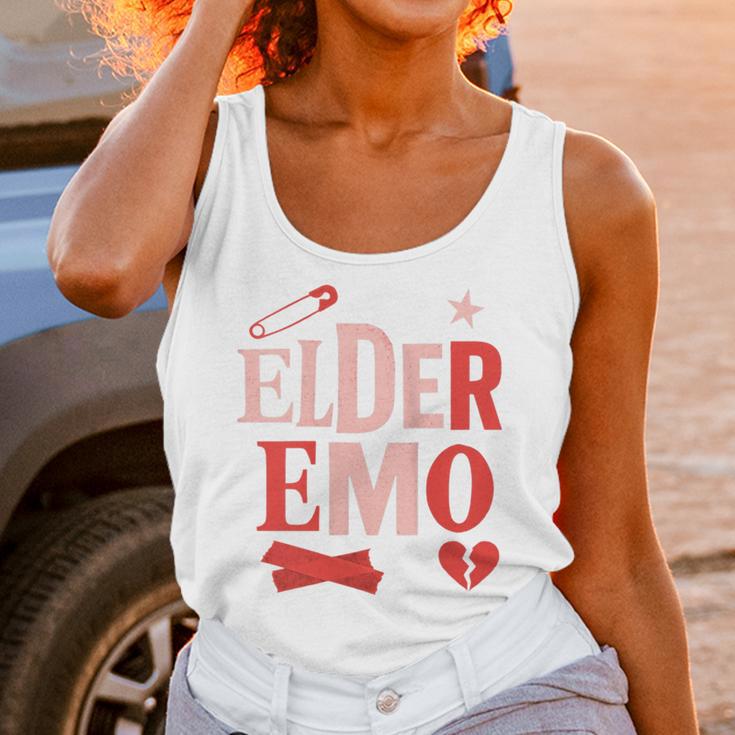 Elder Emo Retro Punk Typography Nostalgia Unisex Tank Top Elder Emo Retro Punk Typography Nostalgia Unisex Tank Top