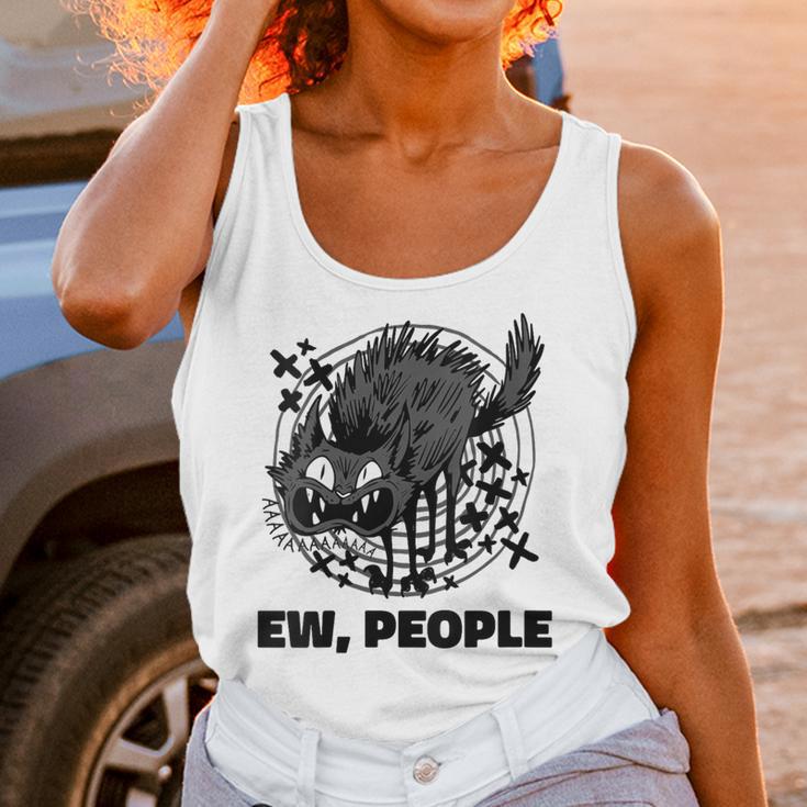 Ew People Introvert Cat Lover Crazy Cats Lady Unisex Tank Top