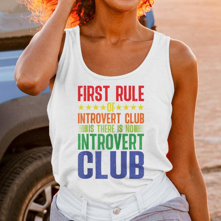 First Rule Of Introvert Club Is There Is No Introvert Club Raglan Baseball Tee Unisex Tank Top First Rule Of Introvert Club Is There Is No Introvert Club Raglan Baseball Tee Unisex Tank Top