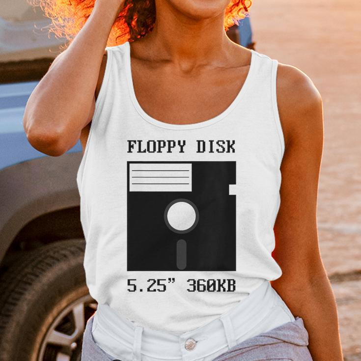 Floppy Disk Computer Nostalgia Fun PC Enthusiast History Unisex Tank Top