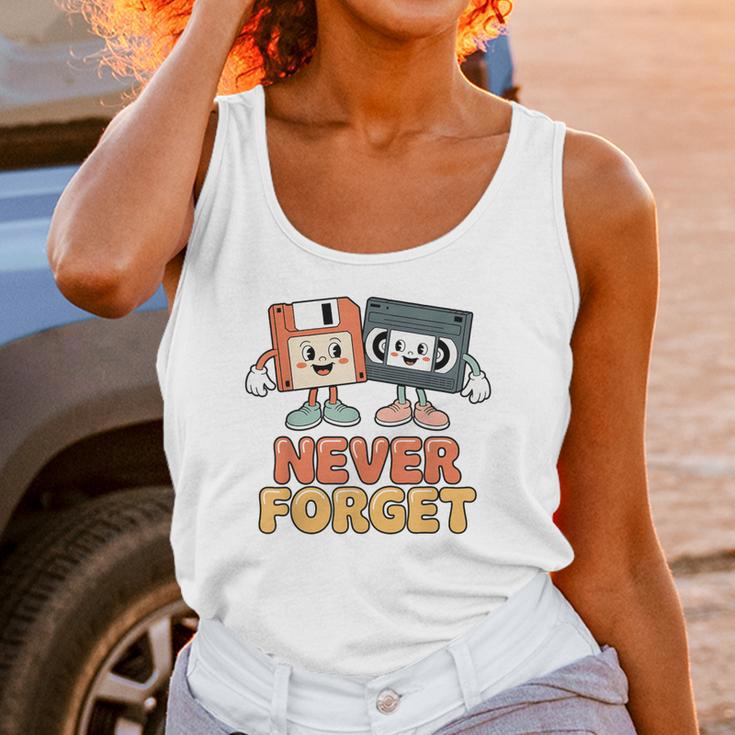 Never Forget Retro Old Technology Nostalgia Unisex Tank Top