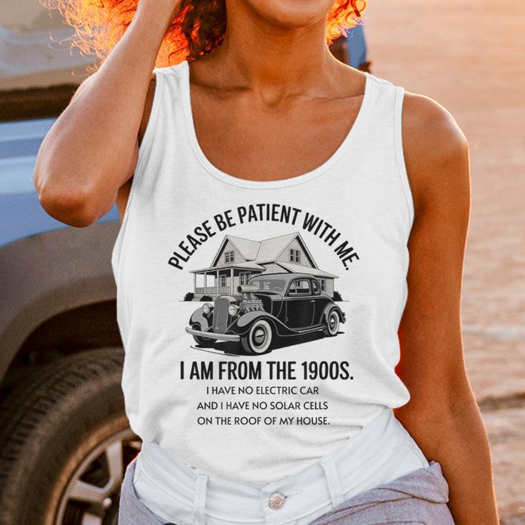 Forgive Me I'm From The 1900s No E-Car No SolarCells Unisex Tank Top Forgive Me I'm From The 1900s No E-Car No SolarCells Unisex Tank Top