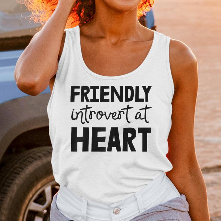 Friendly Introvert At Heart Raglan Baseball Tee Unisex Tank Top