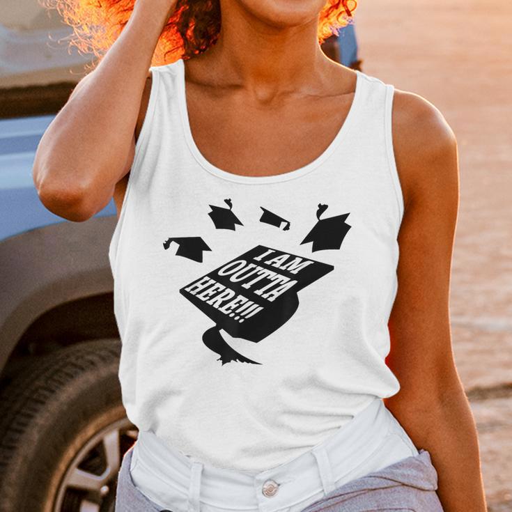 GRADUATION 2018 I AM OUTTA HERE SCHOOL MOVING UP GIFT SHIRT Unisex Tank Top