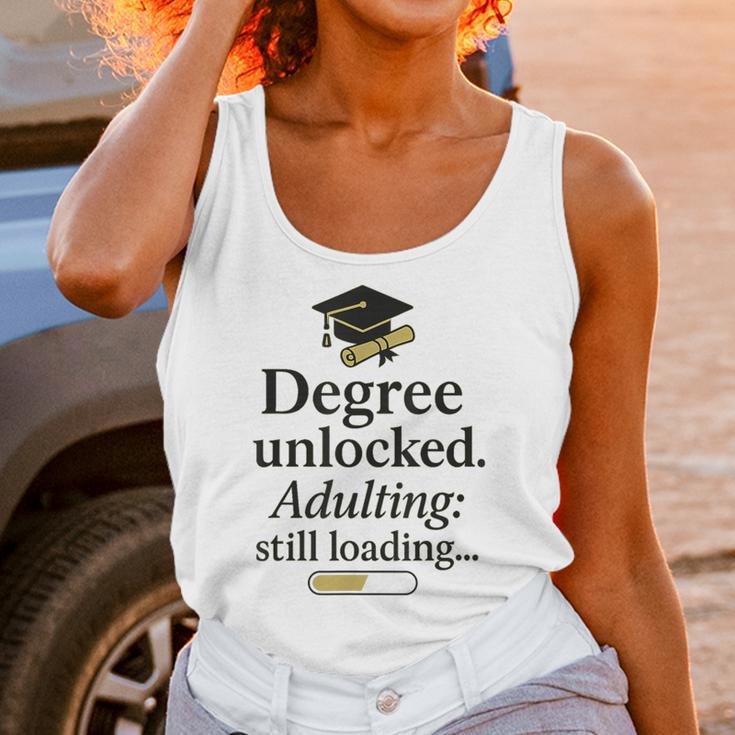 Graduation 2025 Degree Unlocked Adulting Still Loading Unisex Tank Top