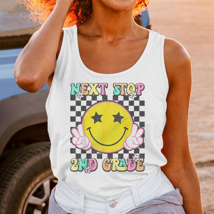 Groovy Next Stop 2nd Grade 1st Grade Graduation 2025 Unisex Tank Top