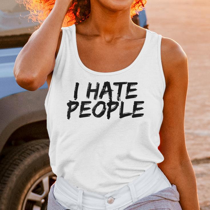I Hate People Graffiti Introverts Meme Loner Unisex Tank Top