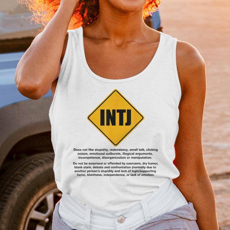 INTJ Warnings Architect Personality Type Introvert Unisex Tank Top