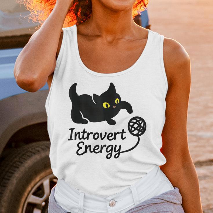 Introvert Energy Cat Love Cat Meme Unisex Tank Top