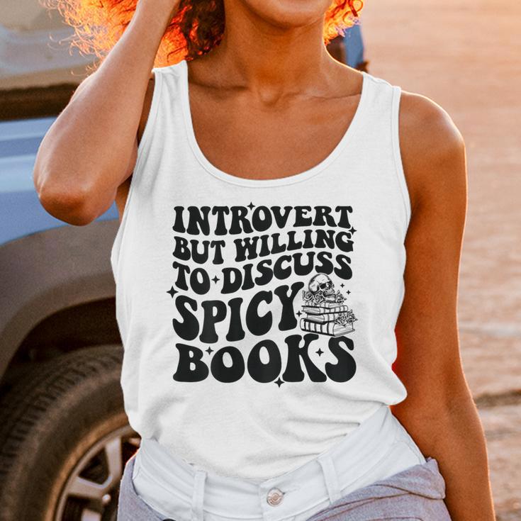 Introvert But Willing To Discuss Spicy Books Unisex Tank Top