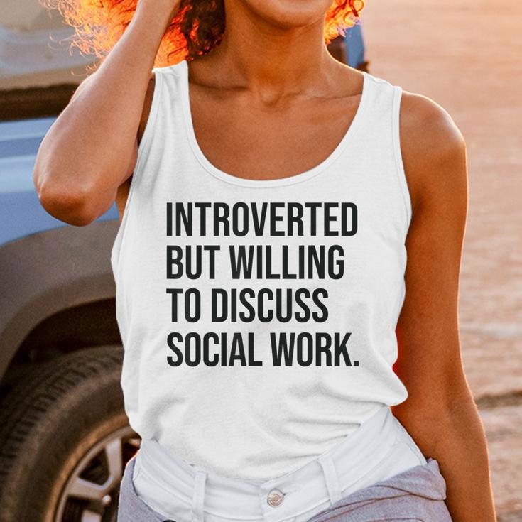 Introverted Caseworker Social Work Introvert Unisex Tank Top Introverted Caseworker Social Work Introvert Unisex Tank Top