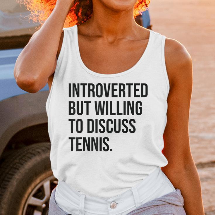 Introverted Tennis Player Tennis Introvert Unisex Tank Top Introverted Tennis Player Tennis Introvert Unisex Tank Top