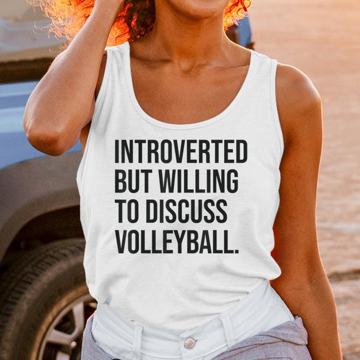 Introverted Volleyball Player Volleyball Introvert Unisex Tank Top Introverted Volleyball Player Volleyball Introvert Unisex Tank Top