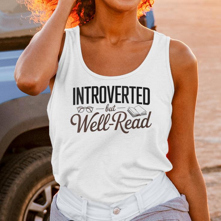 Introverted But Well-Read Book Lover Unisex Tank Top Introverted But Well-Read Book Lover Unisex Tank Top