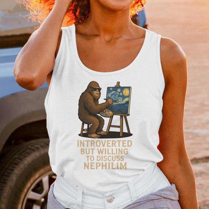 Introverted But Willing To Discuss Nephilim Unisex Tank Top Introverted But Willing To Discuss Nephilim Unisex Tank Top