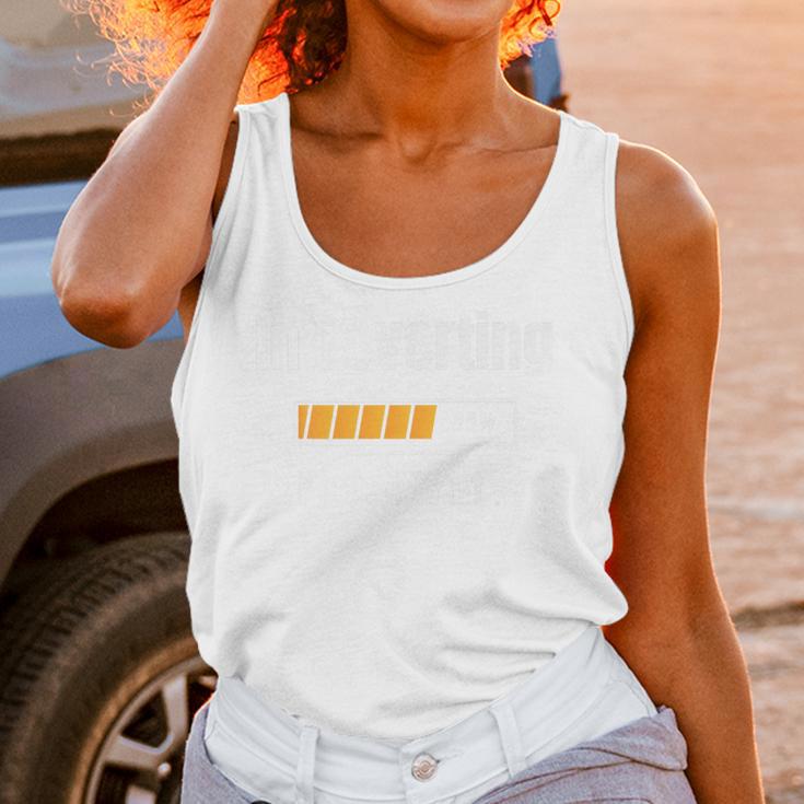 Introverting Please Wait Humor Sarcastic Geek Gamer Jokes Premium Unisex Tank Top