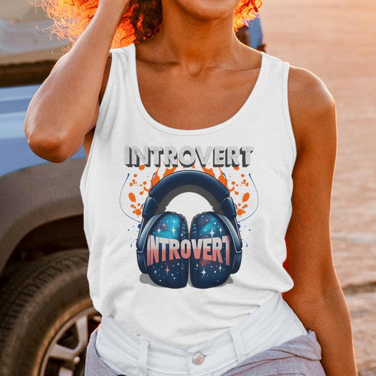 Introvert's Best Friend Noise-Canceling Headphones Unisex Tank Top