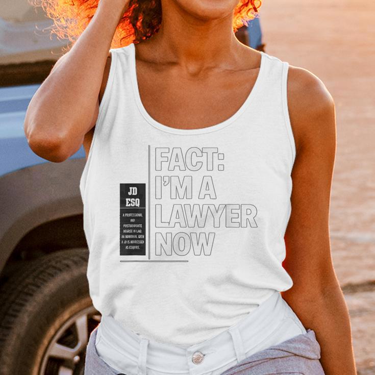 JD ESQ Law Graduate Fact I’m a Lawyer Now Graduation Unisex Tank Top