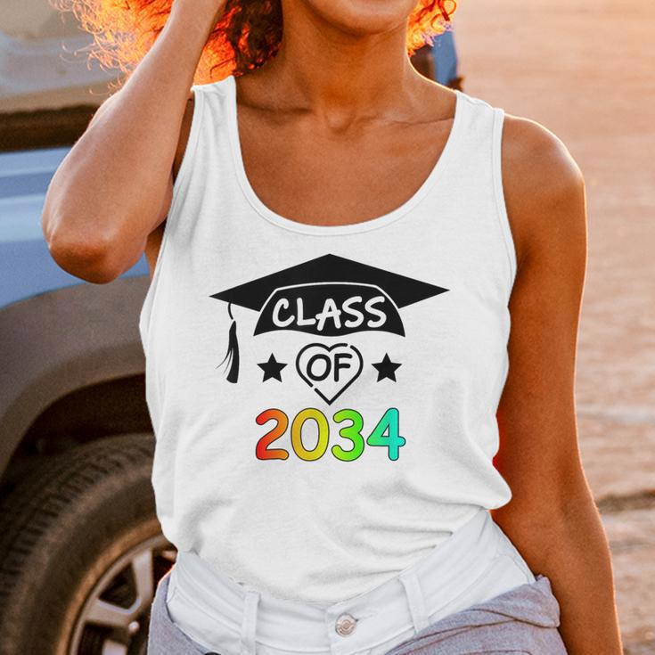 K -12th Grade Hand Prints Space Graduation Class Of 2034 Unisex Tank Top