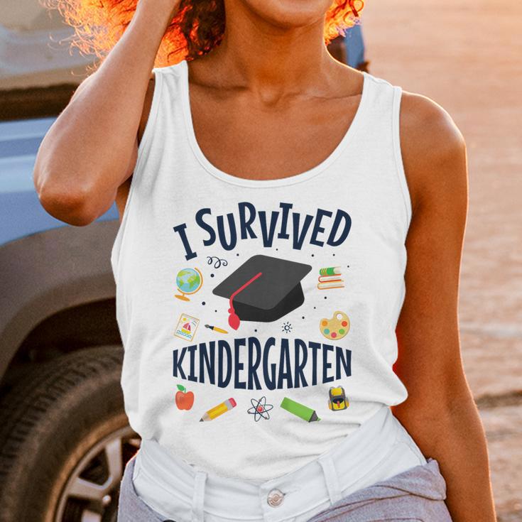 Kindergarten Graduation Shirt I Survived Kindergarten Unisex Tank Top