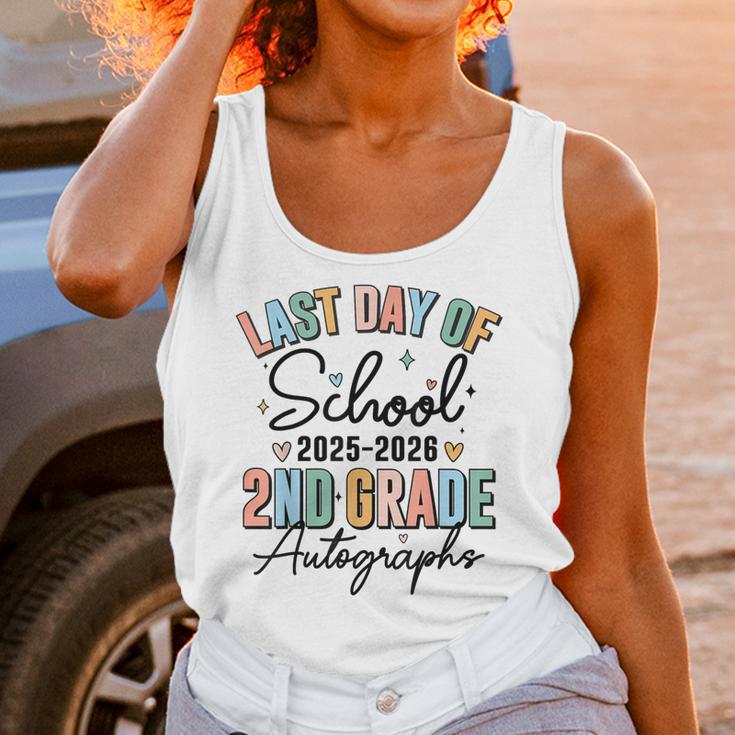 Last Day Of School Autograph 2nd Grade Graduation Boys Girls Unisex Tank Top