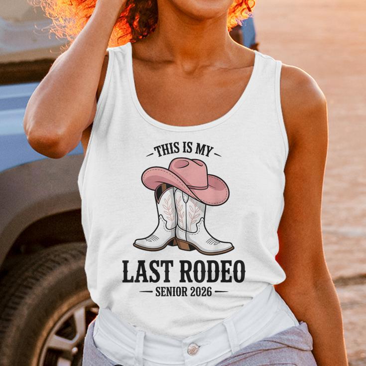 This Is My Last Rodeo Senior 2026 Cowgirl Graduation Unisex Tank Top