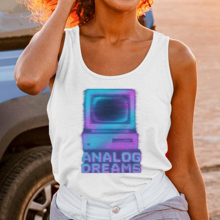 Lofi Reverie Analog Dreams Pixel 90s Desktop VHS Nostalgia Unisex Tank Top