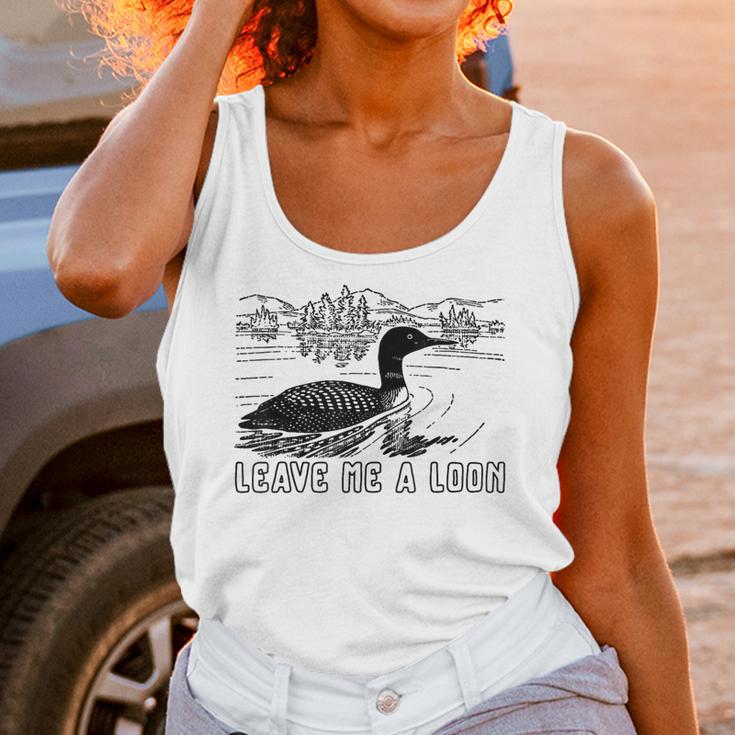 Loon Bird Pun Leave Me A Loon Nature For Introverts Unisex Tank Top Loon Bird Pun Leave Me A Loon Nature For Introverts Unisex Tank Top