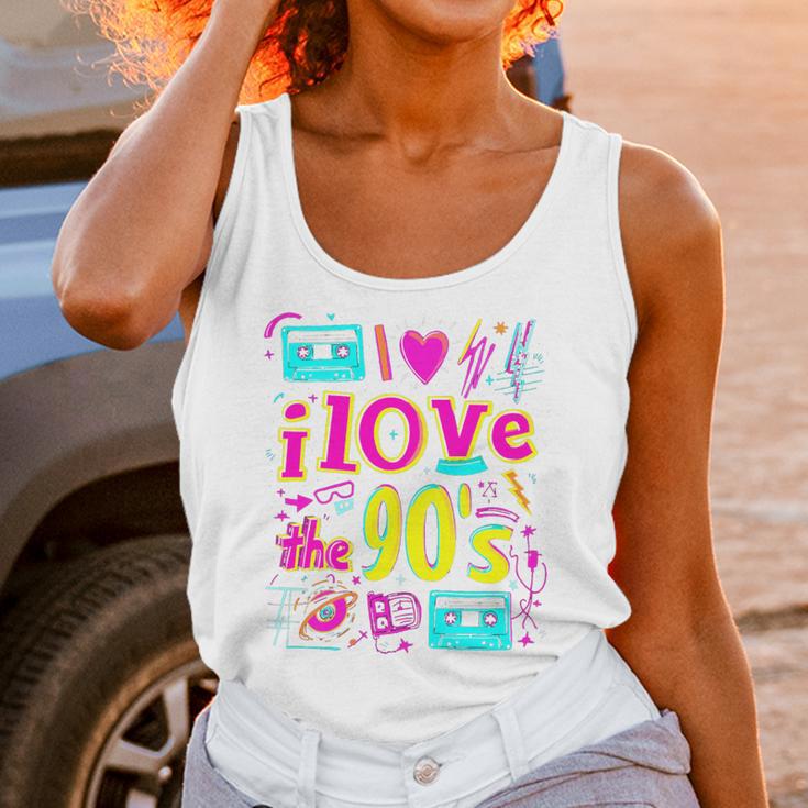 I Love The 90'S 90s Nostalgia Premium Tri-Blend Unisex Tank Top