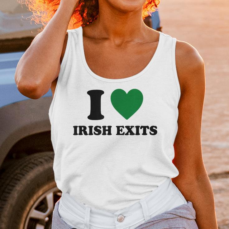 I Love Irish Exits St Patrick's Day Introvert Party Unisex Tank Top I Love Irish Exits St Patrick's Day Introvert Party Unisex Tank Top