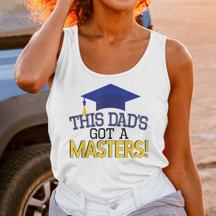 Masters Degree Proud Dad Graduation Shirt MBA Social Work Unisex Tank Top