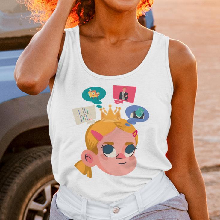 Meme Queen In Silence Introvert Anti People Antisocial Quiet Unisex Tank Top