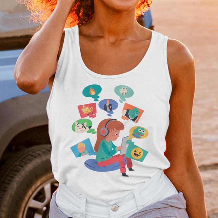 Memes Speak Louder Introvert Anti People Meme Lovers Quiet Unisex Tank Top