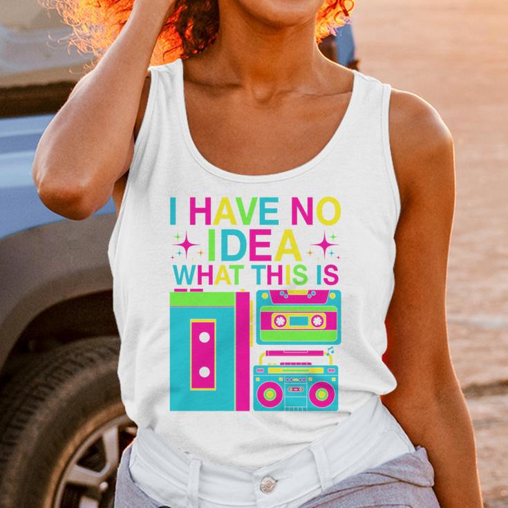 I Have No Idea What This Is Retro 70's 80's 90's Nostalgia Premium Tri-Blend Unisex Tank Top