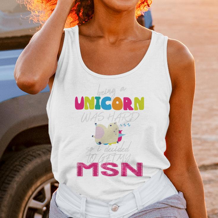 Nurse MSN Graduation Unicorn T-Shirt Nursing School Unisex Tank Top