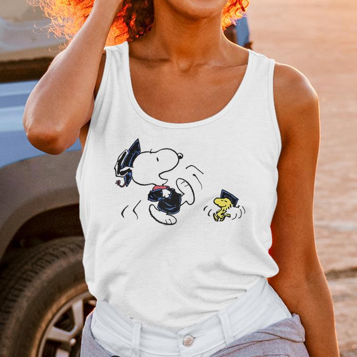 Peanuts Graduation Squad Snoopy Woodstock Raglan Baseball Tee Unisex Tank Top
