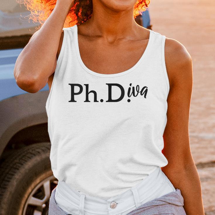 PhD Graduation Women Doctorate Degree PhDiva Unisex Tank Top