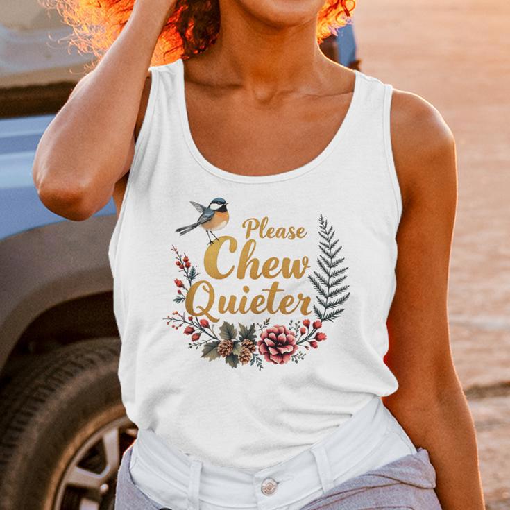 Please Chew Quieter Sarcastic Introvert Humor Unisex Tank Top Please Chew Quieter Sarcastic Introvert Humor Unisex Tank Top