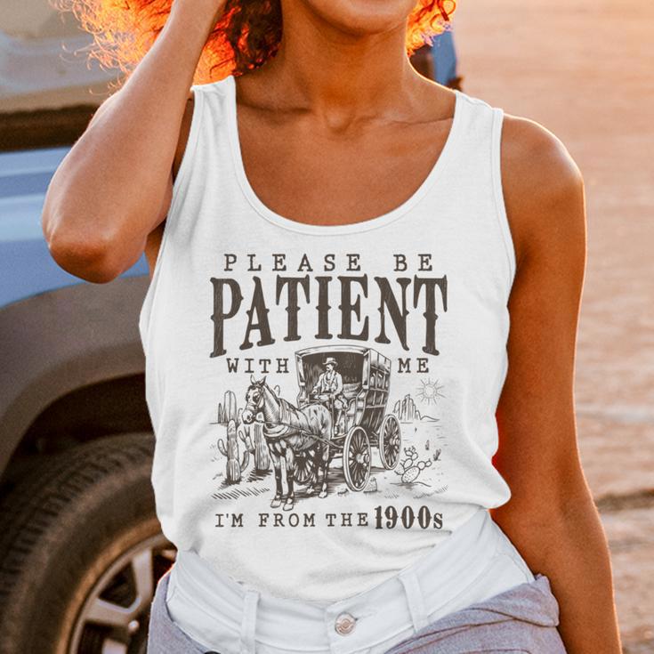 Please Be Patient I'm From The 1900s Boomer Meme Print Unisex Tank Top