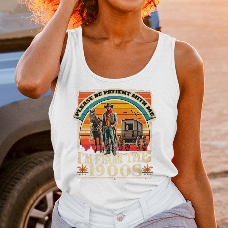 Please Be Patient With Me I'm From The 1900s Cowboy Premium Unisex Tank Top