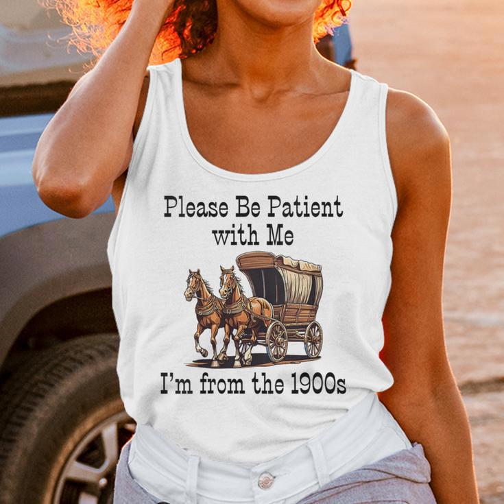 Please Be Patient With Me I'm From The 1900s Horse Wagon 90s Unisex Tank Top Please Be Patient With Me I'm From The 1900s Horse Wagon 90s Unisex Tank Top