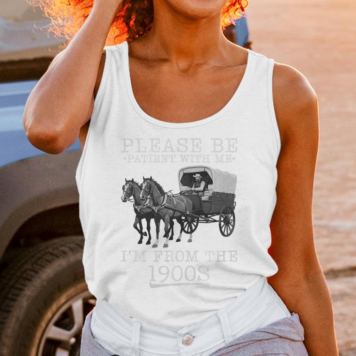 Please Be Patient With Me I'm From The 1900s Humorous Saying Premium Tri-Blend Unisex Tank Top
