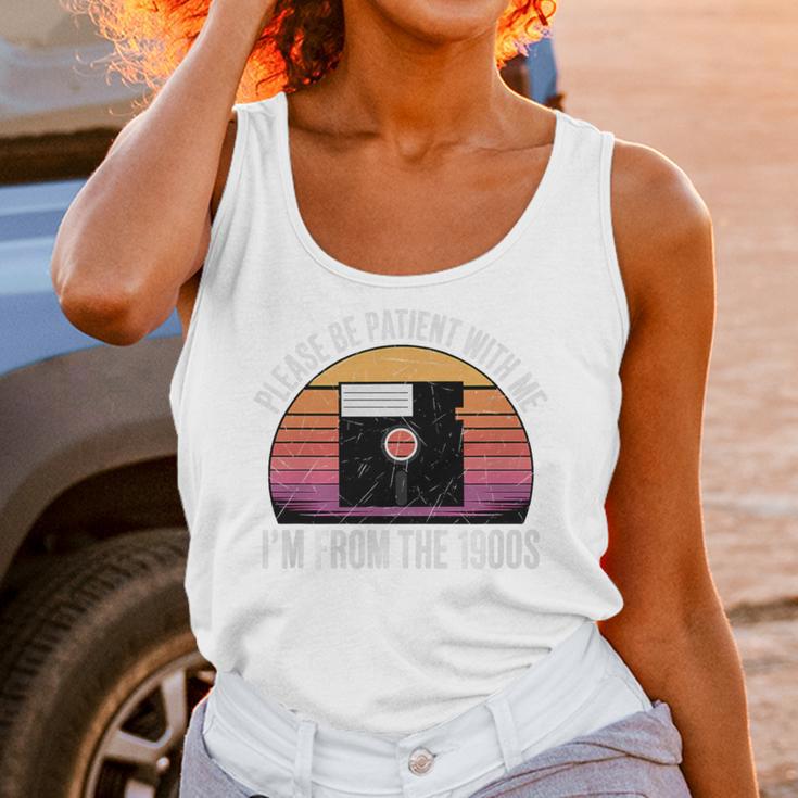 Please Be Patient With Me I'm From The 1900s PC Floppy Disk Premium Tri-Blend Unisex Tank Top