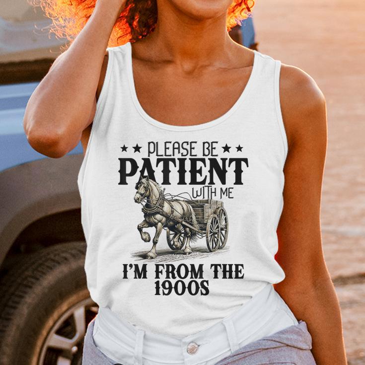 Please Patient I'm From The 1900s Quote Vintage Horse Unisex Tank Top