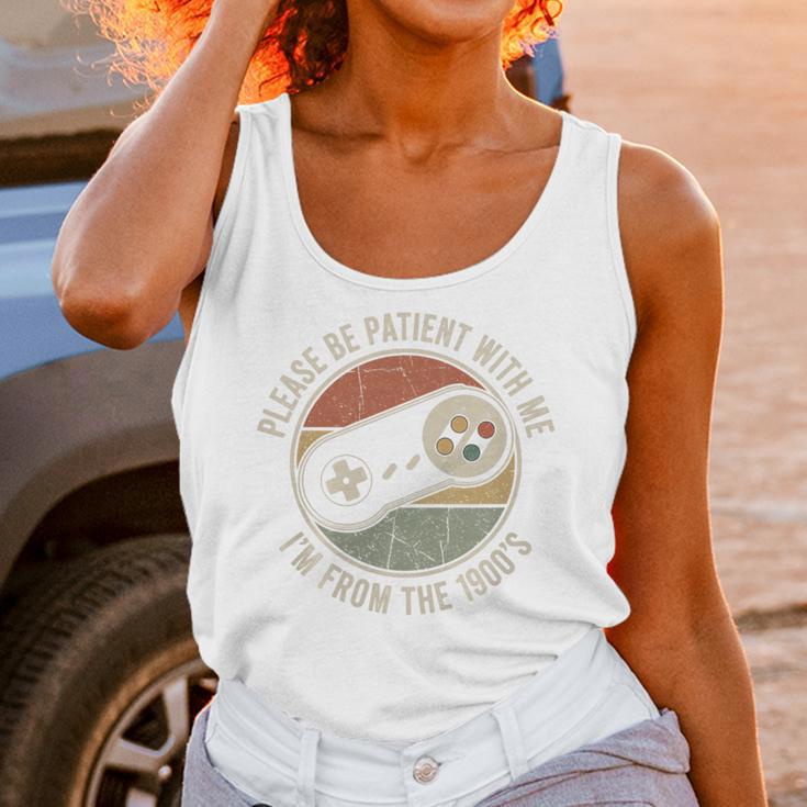 Please Be Patient With Me I'm From The 1900s Retro Gamer Premium Tri-Blend Unisex Tank Top