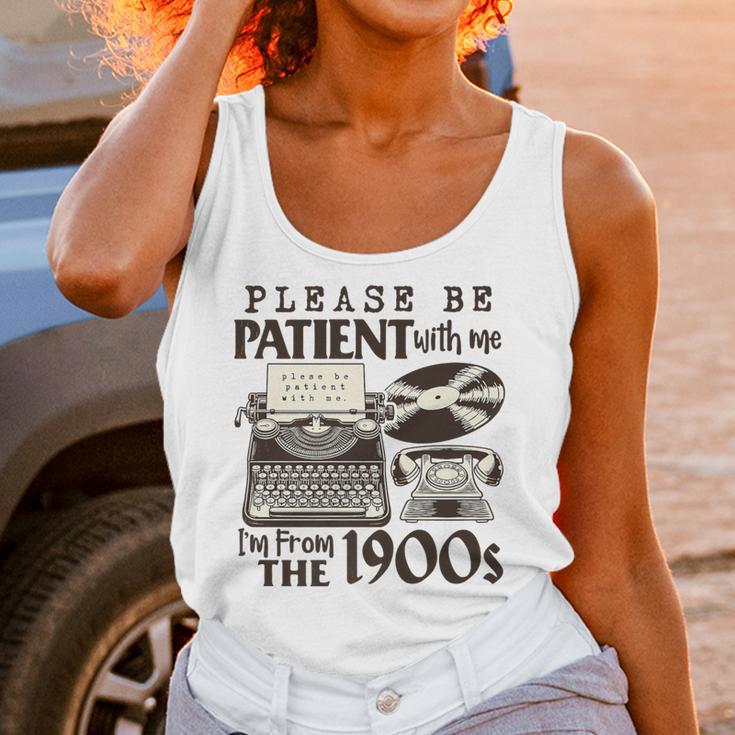 Please Be Patient I'm From The 1900s Retro Vintage Theme Premium Unisex Tank Top